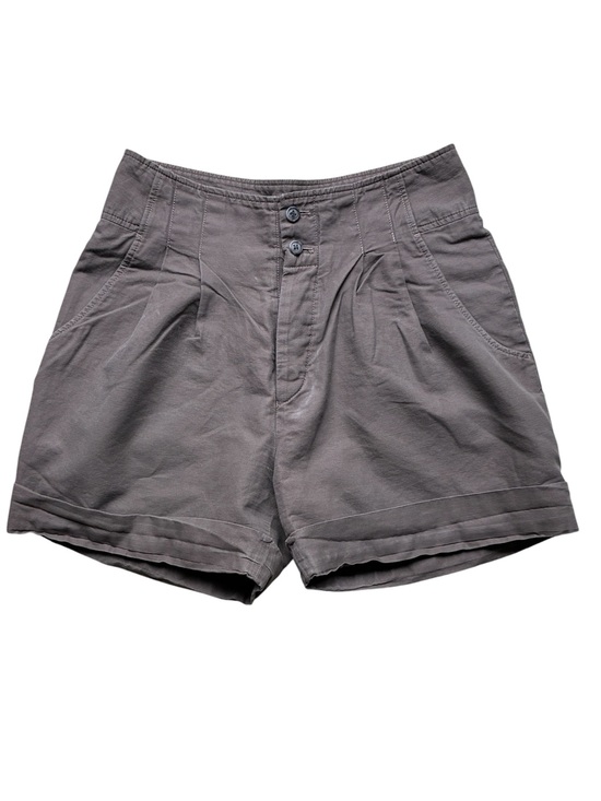 Tiger of Sweden Pants - Tiger of Sweden Women's Brown High Waist Cotton Linen Shorts Size 38